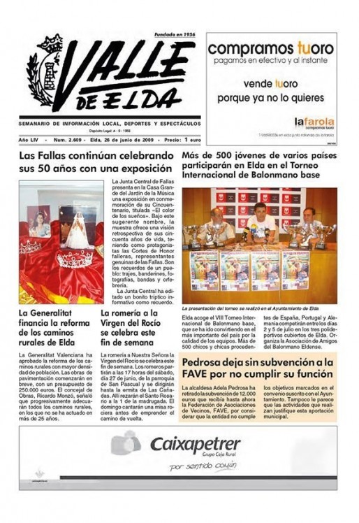 N&uacute;mero 2.609<span>26 de junio de 2009</span>