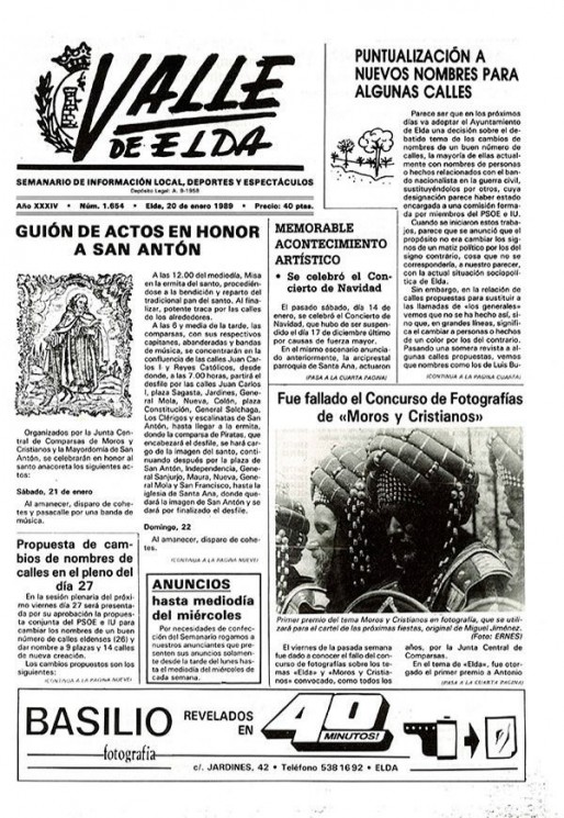 N&uacute;mero 1.654<span>20 de enero de 1989</span>