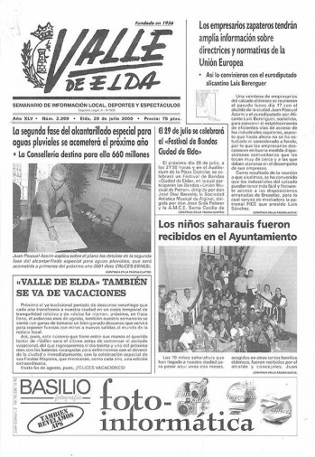 N&uacute;mero 2.209 - 20 de julio de 2000