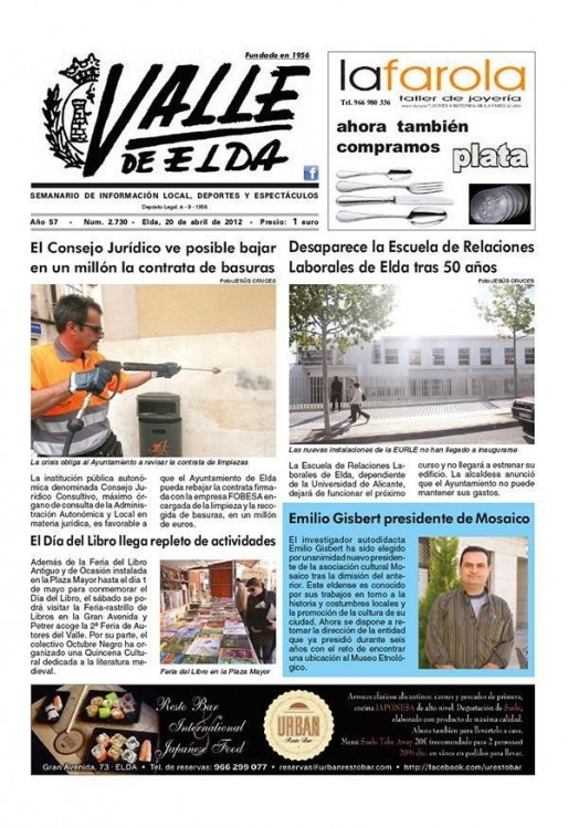 N&uacute;mero 2.730<span>20 de abril de 2012</span>