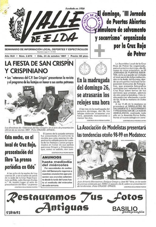 N&uacute;mero 2.074<span>24 de octubre de 1997</span>