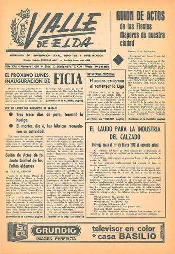 N&uacute;mero 1.096 - 10 de septiembre de 1977