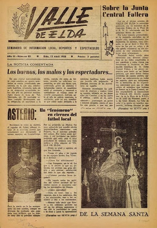 N&uacute;mero 0085<span>12 de abril de 1958</span>