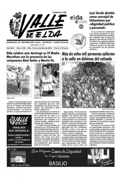 N&uacute;mero 2.402<span>12 de noviembre de 2004</span>