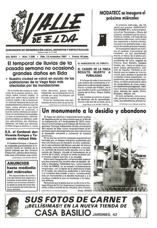 N&uacute;mero 1.596<span>13 de noviembre de 1987</span>