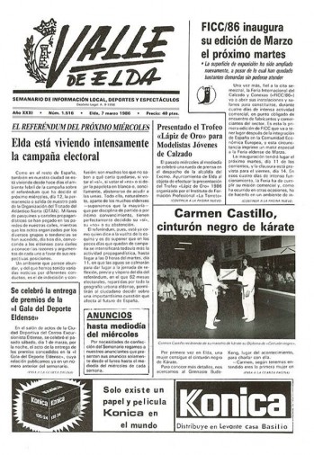 N&uacute;mero 1.516 - 7 de marzo de 1986