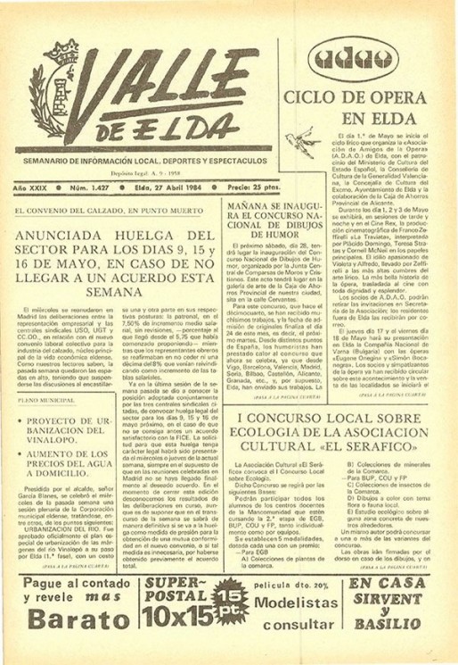 N&uacute;mero 1.427<span>27 de abril de 1984</span>