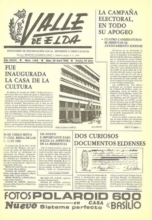 N&uacute;mero 1.378<span>29 de abril de 1983</span>