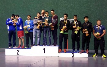 Medalla de bronce para dos equipos del CEE en el Campeonato de Espa&ntilde;a de Frontenis Absoluto