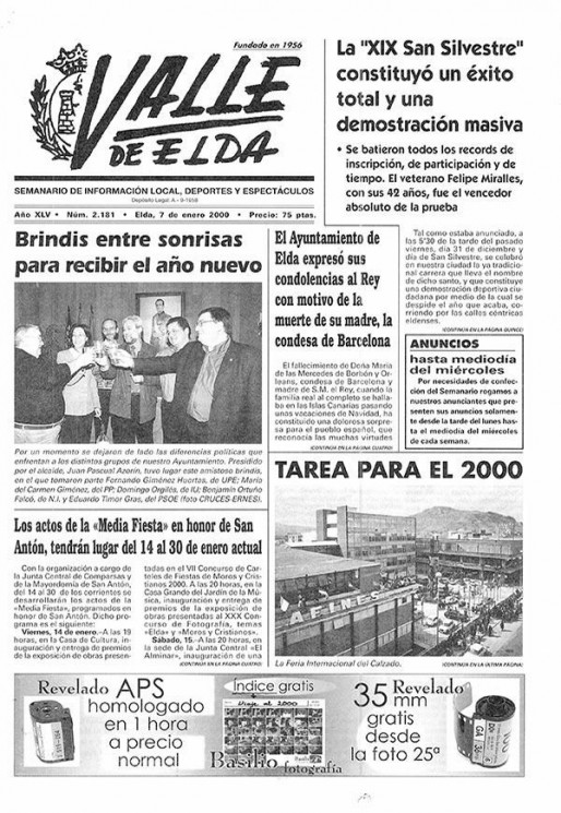 N&uacute;mero 2.181<span>7 de enero de 2000</span>
