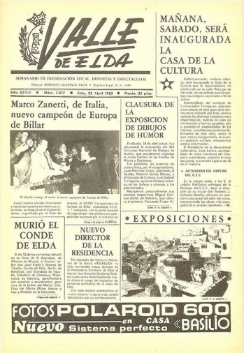 N&uacute;mero 1.377 - 22 de abril de 1983
