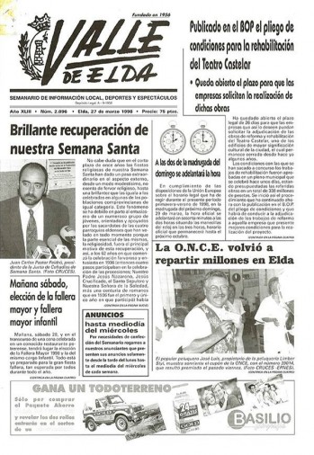 N&uacute;mero 2.096 - 27 de marzo de 1998