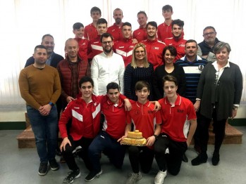 El Ayuntamiento de Petrer recibi&oacute; al Santo Domingo Voleibol tras ganar la Copa de Espa&ntilde;a