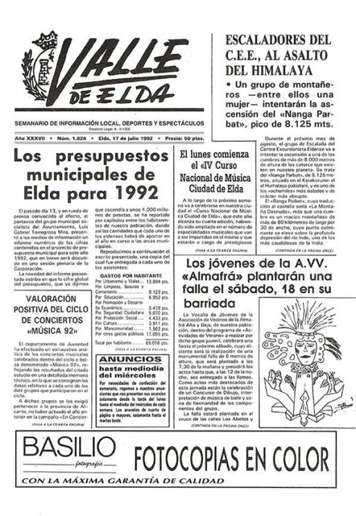 N&uacute;mero 1.824<span>17 de julio de 1992</span>