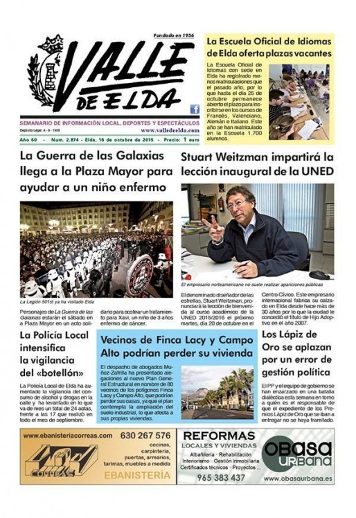 N&uacute;mero 2.874<span>16 de octubre de 2015</span>