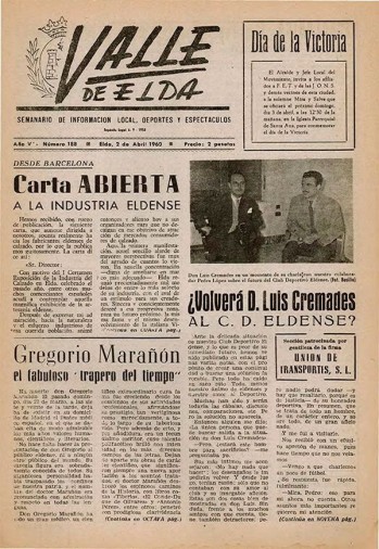 N&uacute;mero 0188 - 2 de abril de 1960