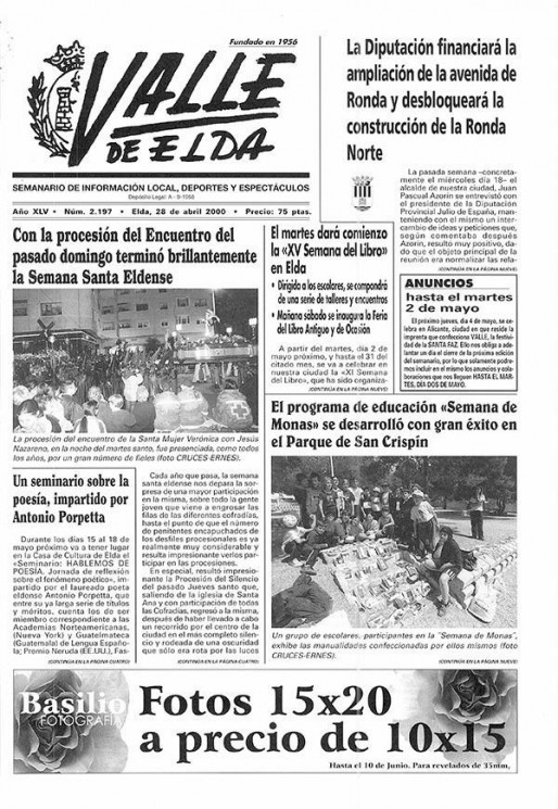 N&uacute;mero 2.197<span>28 de abril de 2000</span>