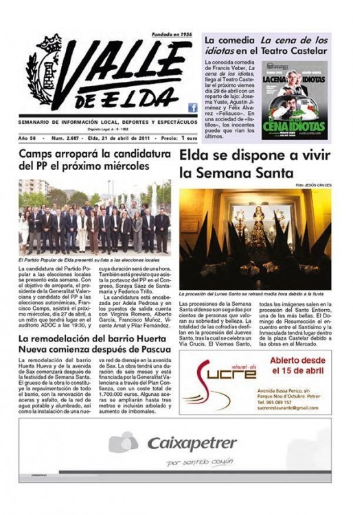 N&uacute;mero 2.687<span>22 de abril de 2011</span>