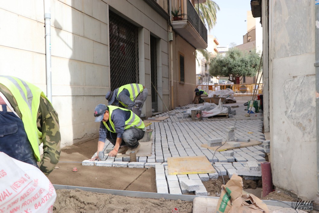 Avanzan los trabajos de las calles del centro hist&oacute;rico