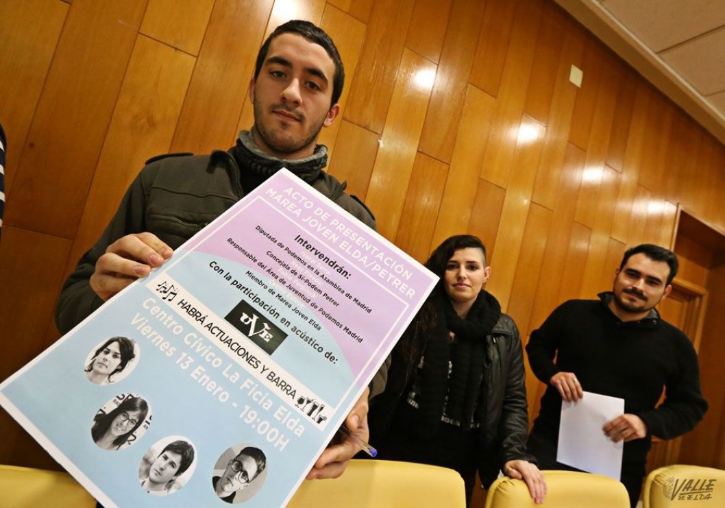 Presentación del colectivo Marea Joven Elda-Petrer impulsado por Podemos Presentación del colectivo Marea Joven Elda-Petrer impulsado por Podemos